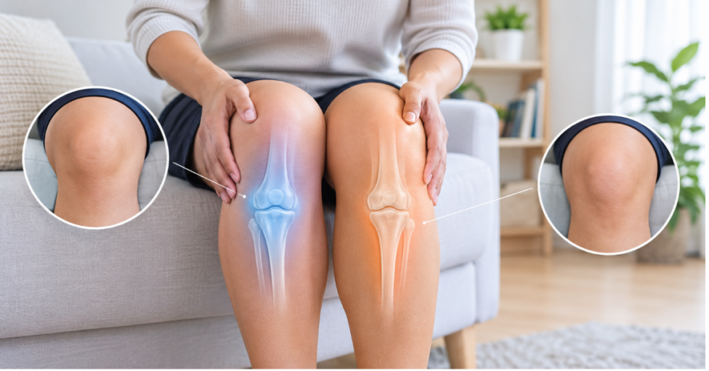 One Knee Feels Different from the Other